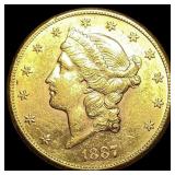 1887 Liberty Head $20 Double Eagle UNCIRCULATED