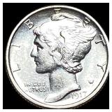 1917 Mercury Dime CHOICE BU