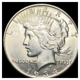1934 Silver Peace Dollar UNCIRCULATED