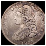 1836 Capped Bust Half Dollar NEARLY  UNCIRCULATED