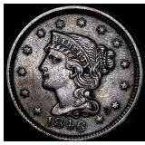1846 Braided Hair Large Cent CLOSELY  UNCIRCULATE