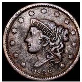 1838 Braided Hair Large Cent LIGHTLY  CIRCULATED