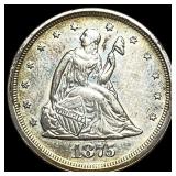 1875-S Silver Twenty Cents CLOSELY UNCIRCULATED