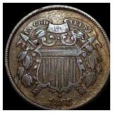 1868 Two-Cent Piece ABOUT UNCIRCULATED