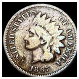 1867 Indian Head Cent LIGHTLY CIRCULATED
