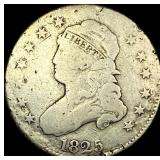 1825 Capped Bust Silver Quarter NICELY  CIRCULATE