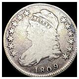 1809 Capped Bust Half Dollar NICELY CIRCULATED