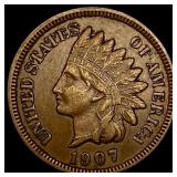 1907 Indian Head Cent CLOSELY UNCIRCULATED
