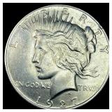 1927 Silver Peace Dollar CLOSELY UNCIRCULATED