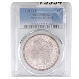 1878 7TF Morgan Silver Dollar PCGS MS63 Rev 1878 T