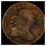 1803 Draped Bust Half Cent NICELY CIRCULATED