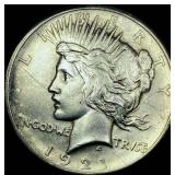 1921 Silver Peace Dollar CHOICE AU