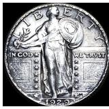 1929 Standing Liberty Silver Quarter  UNCIRCULATE