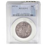 1927-S Walking Liberty Half Dollar PCGS F12