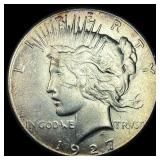 1927 Silver Peace Dollar CLOSELY UNCIRCULATED