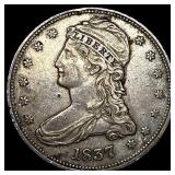1837 Capped Bust Half Dollar NEARLY UNCIRCULATED
