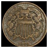 1864 Copper 2 Cents HIGH GRADE