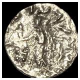 Indo-Scythian 59-12 BC Silver drachm NEARLY UNCIR
