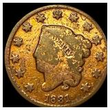 1831 Coronet Head Large Cent HIGH GRADE