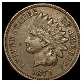 1871 Indian Head Cent CLOSELY UNCIRCULATED