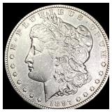 1897 Silver Morgan Dollar NEARLY UNCIRCULATED