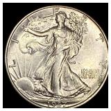 1937 Walking Liberty Half Dollar CLOSELY UNCIRCULA