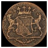 1790 East India Trading Company Copper Duit NEARLY