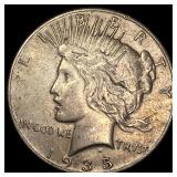1935 Silver Peace Dollar ABOUT UNCIRCULATED