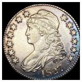 1827 Capped Bust Half Dollar NEARLY UNCIRCULATED