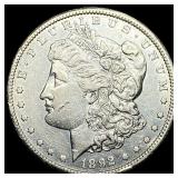 1892-S Silver Morgan Dollar CLOSELY UNCIRCULATED