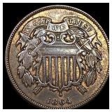 1864 Two-Cent Piece NICELY CIRCULATED