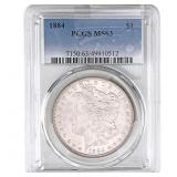 1884 Morgan Silver Dollar PCGS MS63