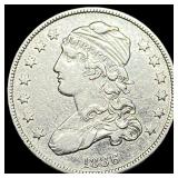 1836 Capped Bust Silver Quarter NEARLY UNCIRCULATE