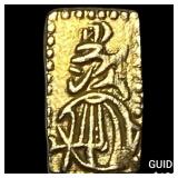 Japan 1832-1858 Gold 2 Shu CLOSELY UNCIRCULATED