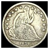 1839-O Silver Seated Liberty Dime LIGHTLY CIRCULAT