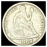 1887 Seated Liberty Dime NICELY CIRCULATED