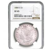1884-S Morgan Silver Dollar NGC XF45