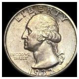 1932 Silver Quarter Dollar CLOSELY UNCIRCULATED