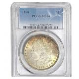 1888 Morgan Silver Dollar PCGS MS64