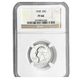 1958 Washington Silver Quarter NGC PF66