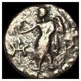 Indo-Scythian 59-12 BC Silver drachm NEARLY UNCIR