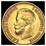 1899 Gold 10 Roubles Russia CHOICE AU