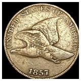 1857 Flying Eagle Cent ABOUT UNCIRCULATED