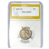 1937-D Buffalo Nickel PGA MS67