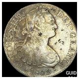 1802 Mo Mexico Silver 8 Reales CLOSELY UNCIRCULATE