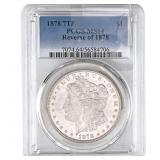 1878 7TF Morgan Silver Dollar PCGS MS64 Rev of 187