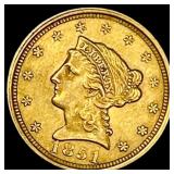 1851 Gold $2.50 Liberty Head Quarter Eagle CLOSELY