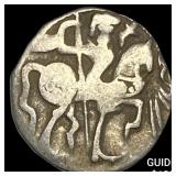 India Rajput 700-1000  Silver Jital NEARLY UNCIRC