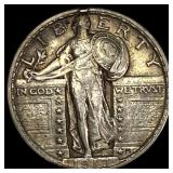 1917 Type 1 Standing Liberty Quarter NEARLY UNCIRC