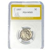 1937 Buffalo Nickel PGA MS65